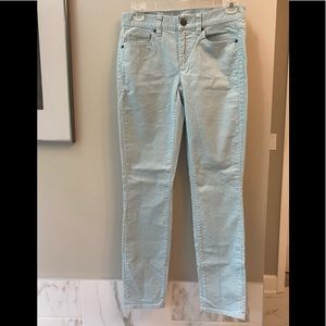 J Crew Skinny Corduroy Jeans Pale Blue Sz 24